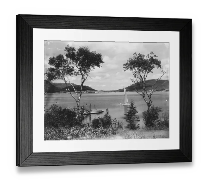 Framed Print : Southwest Harbor Looking Toward Somes Sound in Maine Framed Print : Southwest Harbor Looking Toward Somes Sound in Maine