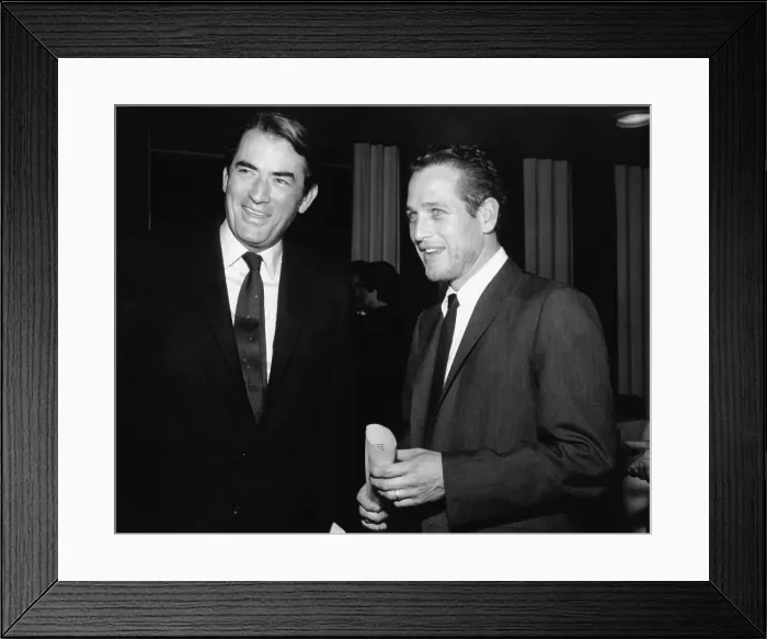 Framed Print : Paul Newman & Gregory Peck At Function Framed Print : Paul Newman & Gregory Peck At Function
