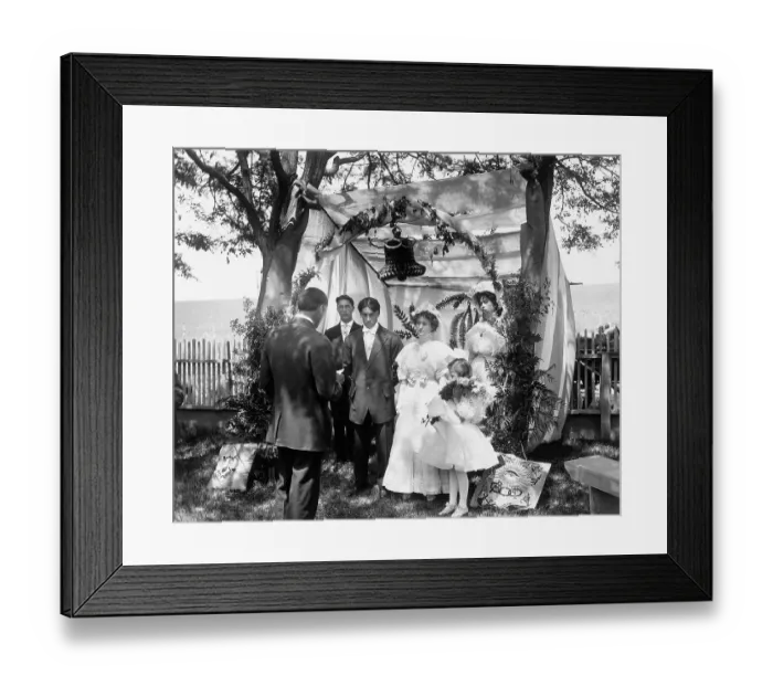 Framed Print : Outdoor Marriage Ceremony Framed Print : Outdoor Marriage Ceremony