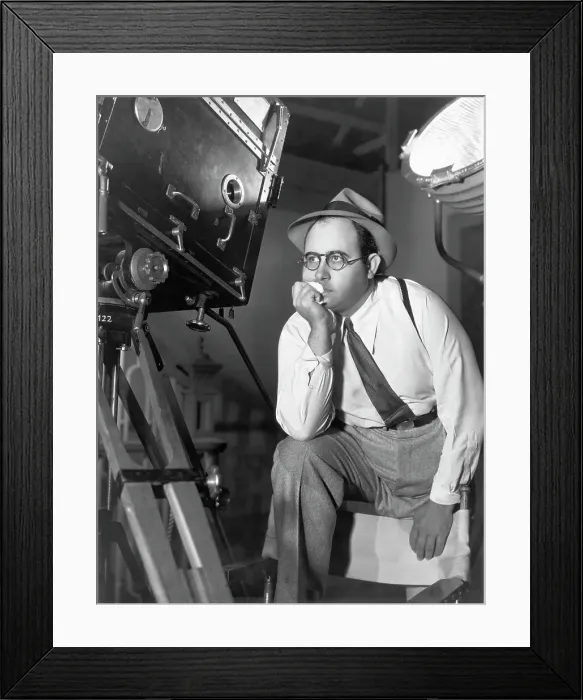 Framed Print : Norman Taurog Behind Camera / Leg On Chair Framed Print : Norman Taurog Behind Camera / Leg On Chair