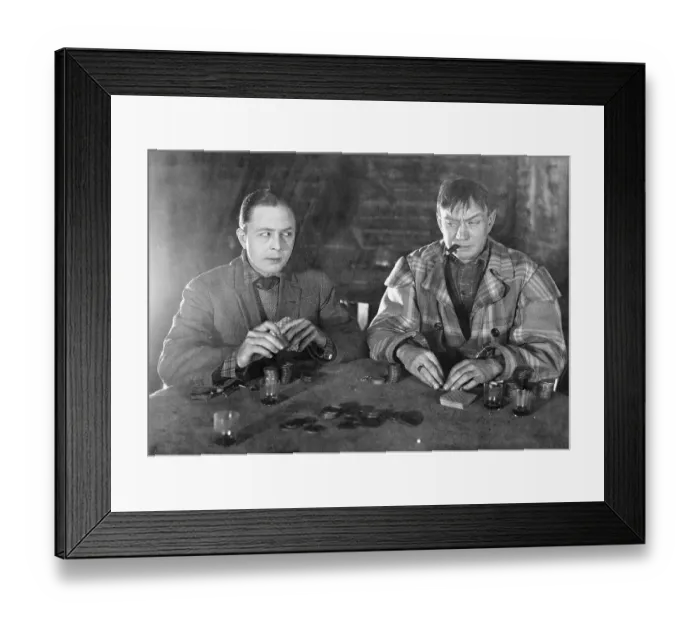 Framed Print : Two Men Eyeing Each Other During Game Framed Print : Two Men Eyeing Each Other During Game