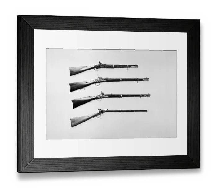 Framed Print : Four Confederate Carbines Framed Print : Four Confederate Carbines