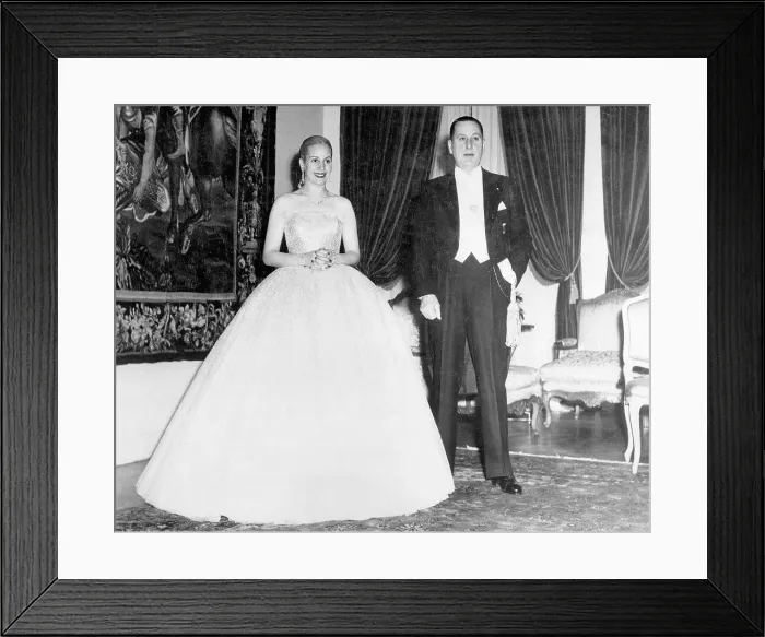 Framed Print : Portrait Juan Peron And Wife Evita Framed Print : Portrait Juan Peron And Wife Evita