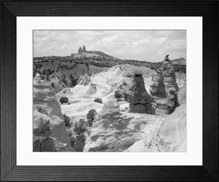 Framed Print : Rock Formations In Desert Of New Mexico Framed Print : Rock Formations In Desert Of New Mexico