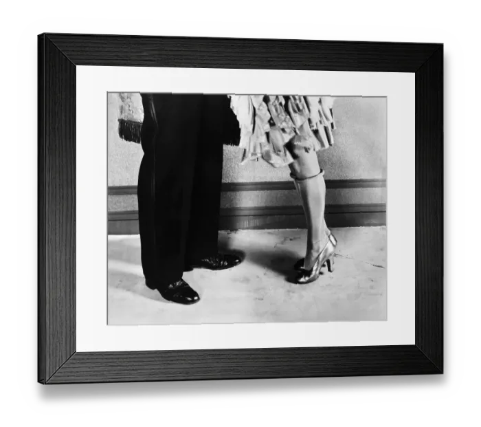 Framed Print : Legs Of Man And Woman / Formal Attire Framed Print : Legs Of Man And Woman / Formal Attire