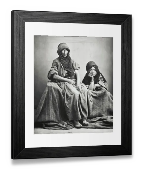 Framed Print : Two Traditional Bedouin Women