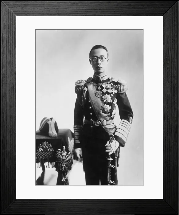 Framed Print : Last Emperor Of China In Uniform Framed Print : Last Emperor Of China In Uniform