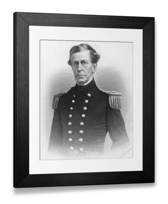 Framed Print : Captain Charles Wilkes