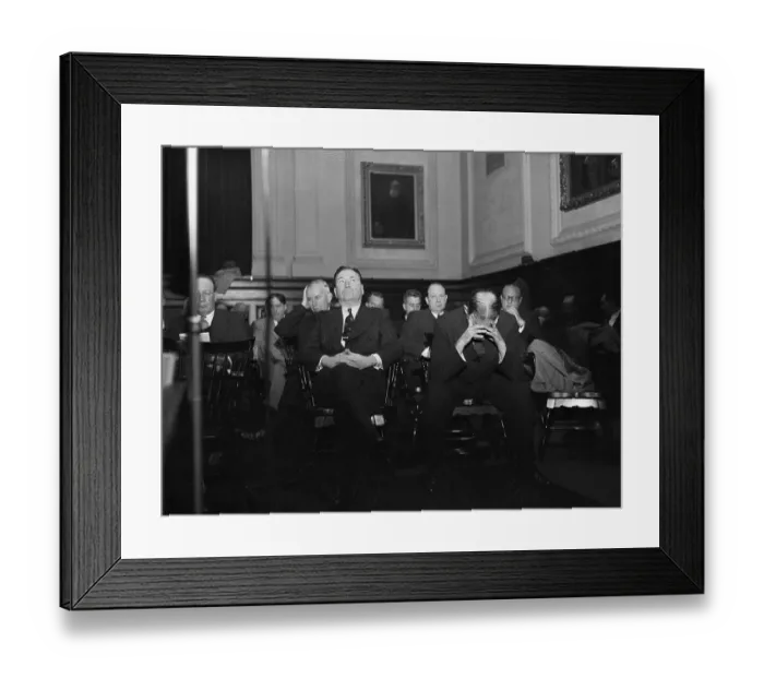 Framed Print : Us Steel Executives At Hearings Framed Print : Us Steel Executives At Hearings