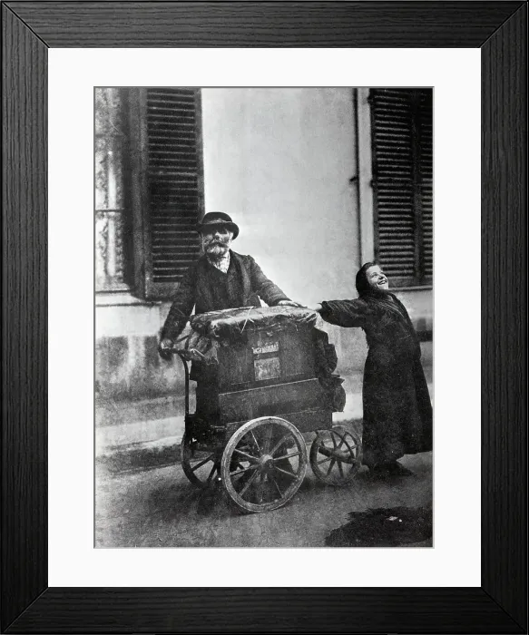 Framed Print : French Musician And Daughter Framed Print : French Musician And Daughter