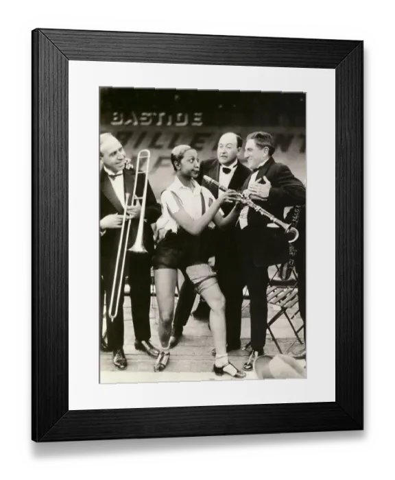 Framed Print : Josephine Baker In Musical Skit Framed Print : Josephine Baker In Musical Skit