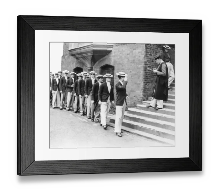 Framed Print : Founder's Day Roll Call at British School Framed Print : Founder's Day Roll Call at British School