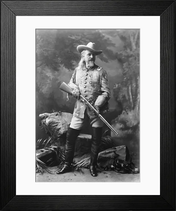 Framed Print : William Cody With Rifle Framed Print : William Cody With Rifle
