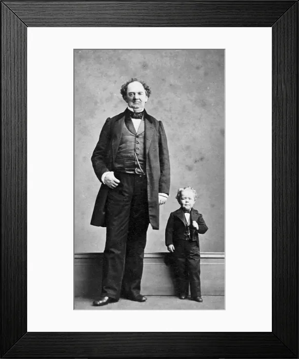 Framed Print : P. T. Barnum and Tom Thumb Framed Print : P. T. Barnum and Tom Thumb