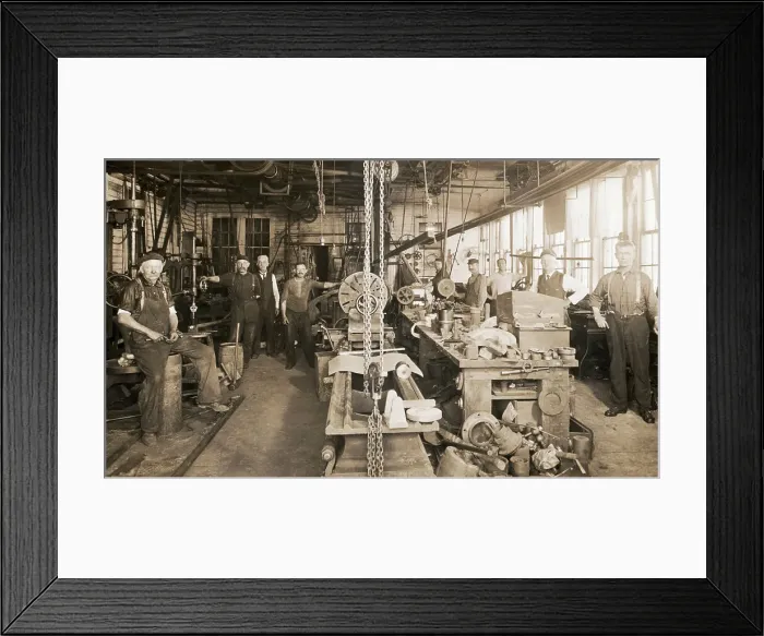 Framed Print : Interior Of A Metal Factory Framed Print : Interior Of A Metal Factory