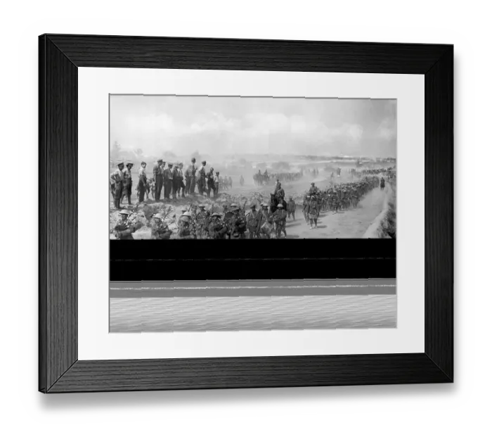 Framed Print : Scottish Soldiers March And Play Bagpipe Framed Print : Scottish Soldiers March And Play Bagpipe