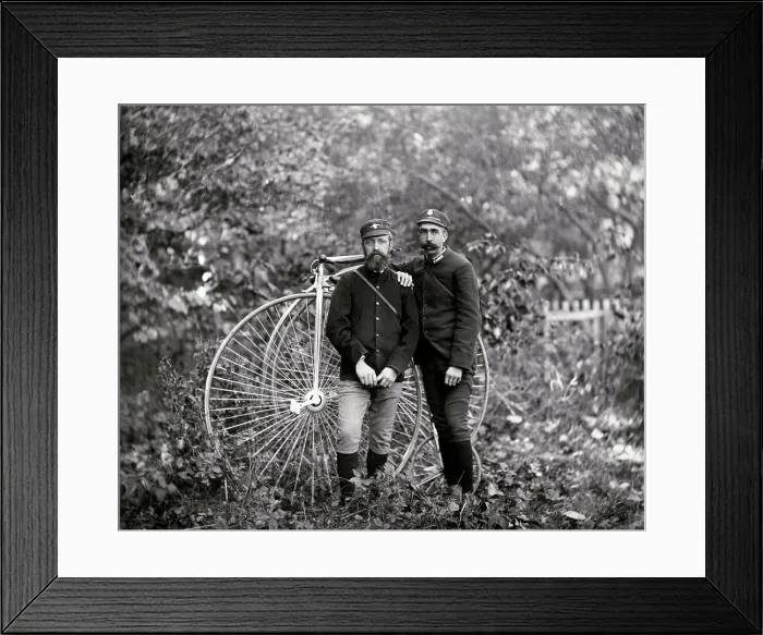 Framed Print : American Bicyclist In The 1890S Framed Print : American Bicyclist In The 1890S