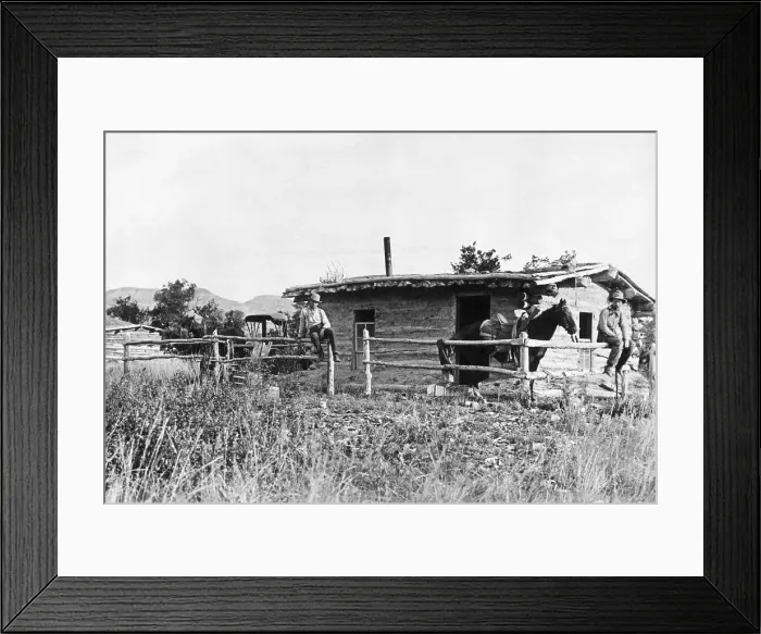 Framed Print : Homesteader Sodhouse In N.D Framed Print : Homesteader Sodhouse In N.D
