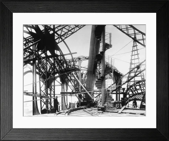 Framed Print : Construction Of The Eiffel Tower Framed Print : Construction Of The Eiffel Tower