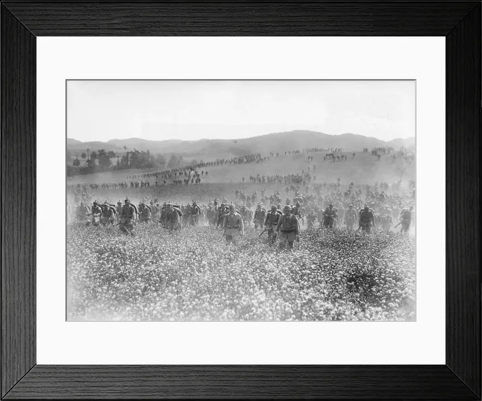 Framed Print : German Infantry Troops On The Offensive Framed Print : German Infantry Troops On The Offensive