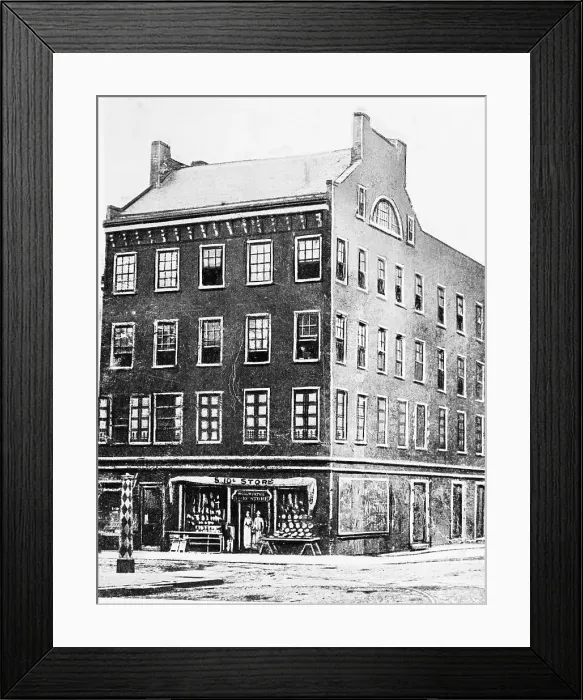 Framed Print : Woolworth's First Five-and-Dime Store
