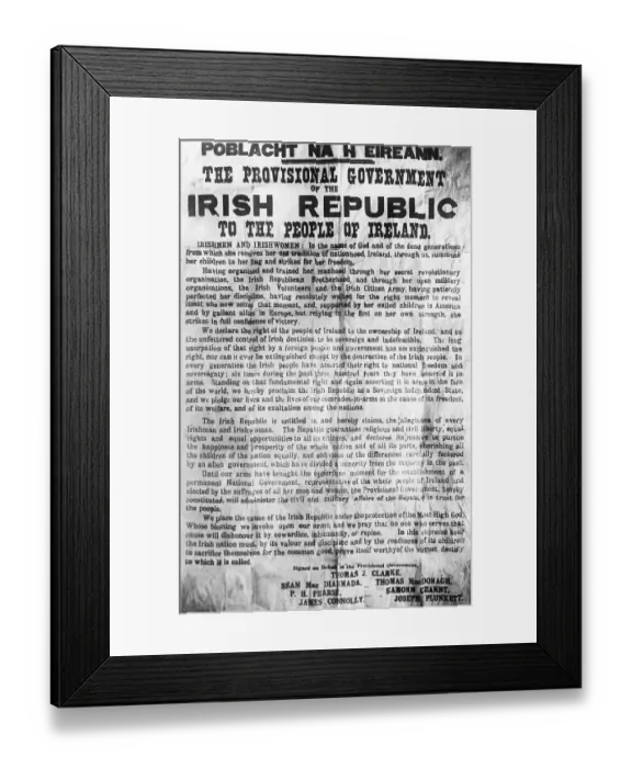 Framed Print : Proclamation of the Irish Republic Framed Print : Proclamation of the Irish Republic