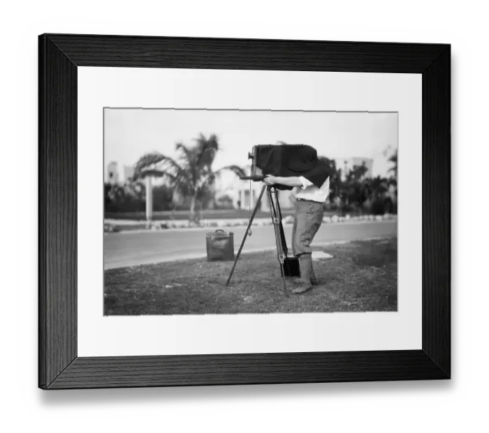 Framed Print : Photographer Taking Picture Framed Print : Photographer Taking Picture
