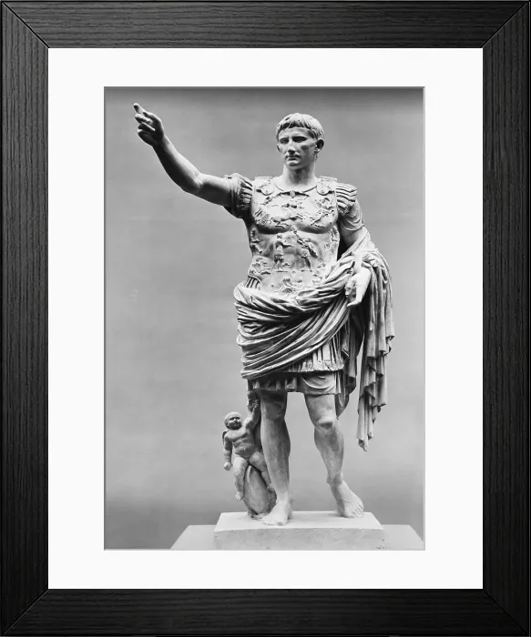 Framed Print : Augustus of Prima Porta Ancient Roman Statue Framed Print : Augustus of Prima Porta Ancient Roman Statue