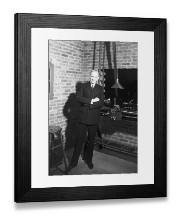 Framed Print : Henry Ford in Model of First Workshop Framed Print : Henry Ford in Model of First Workshop