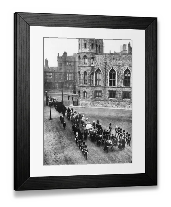 Framed Print : Funeral Procession Of Queen Victoria Framed Print : Funeral Procession Of Queen Victoria