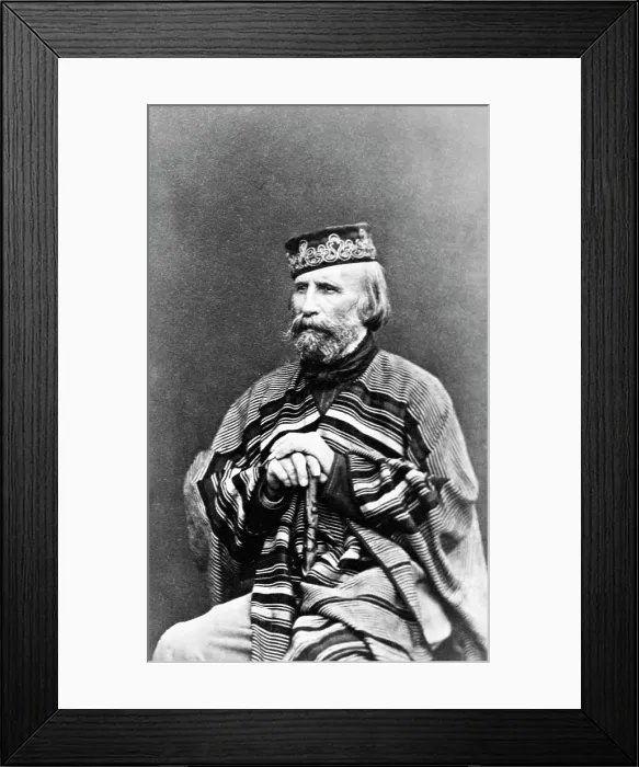 Framed Print : Portrait Of Guiseppe Garibaldi Framed Print : Portrait Of Guiseppe Garibaldi