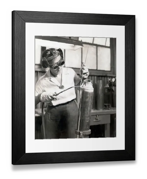 Framed Print : Woman Factory Worker During World War Ii Framed Print : Woman Factory Worker During World War Ii