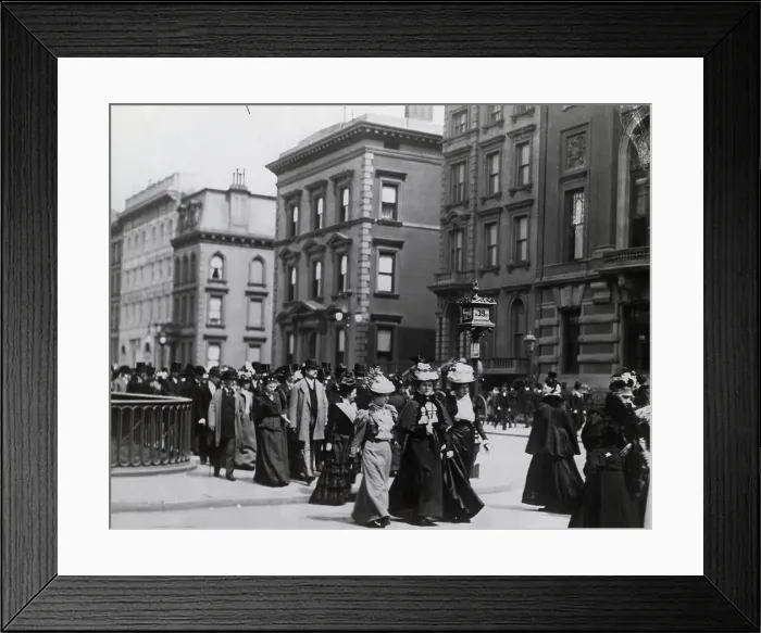 Framed Print : Easter Parade On Fifth Avenue Framed Print : Easter Parade On Fifth Avenue