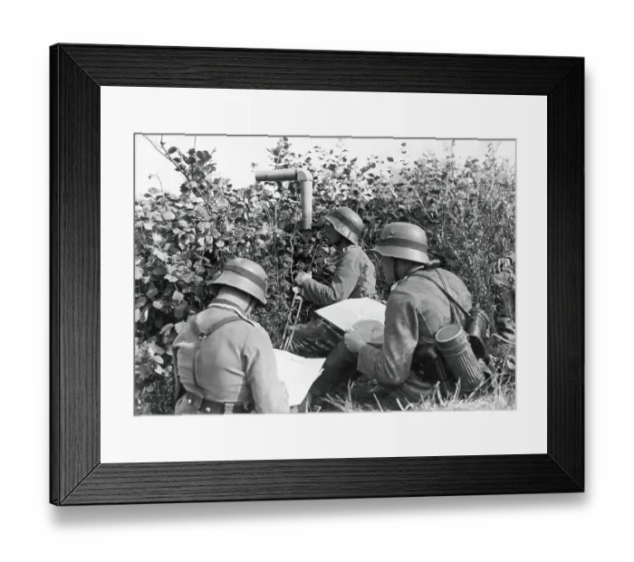 Framed Print : German Artillerymen In World War I Framed Print : German Artillerymen In World War I