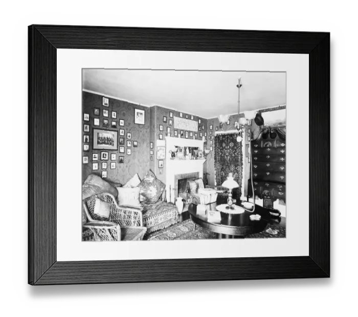 Framed Print : Living Room Of The Early 1900S Framed Print : Living Room Of The Early 1900S