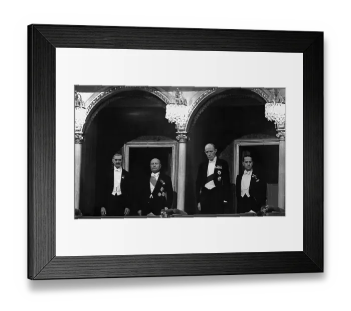 Framed Print : Benito Mussolini Entertains Ministers Framed Print : Benito Mussolini Entertains Ministers