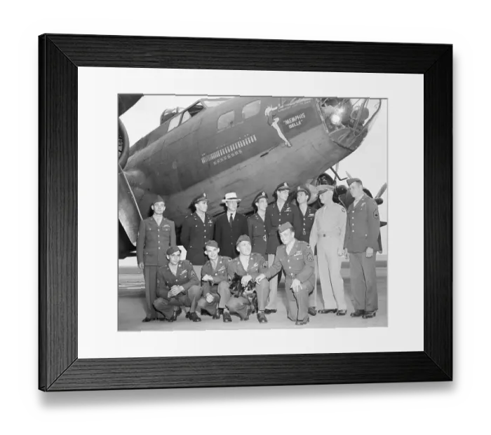 Framed Print : Portrait of the Memphis Belle Crew Framed Print : Portrait of the Memphis Belle Crew