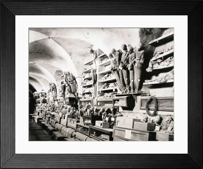 Framed Print : Catacombs of a Church Framed Print : Catacombs of a Church