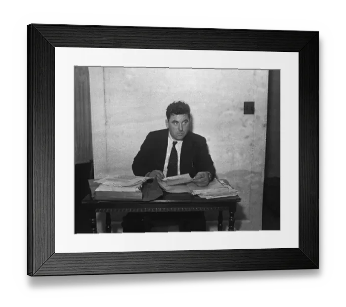 Framed Print : Joseph R.. Brodsky Sitting at Courtroom Table Framed Print : Joseph R.. Brodsky Sitting at Courtroom Table