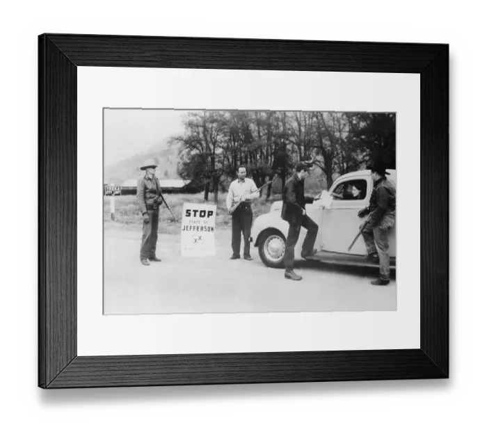 Framed Print : Protesters Handing out Proclamation on Road Improvement Issues Framed Print : Protesters Handing out Proclamation on Road Improvement Issues