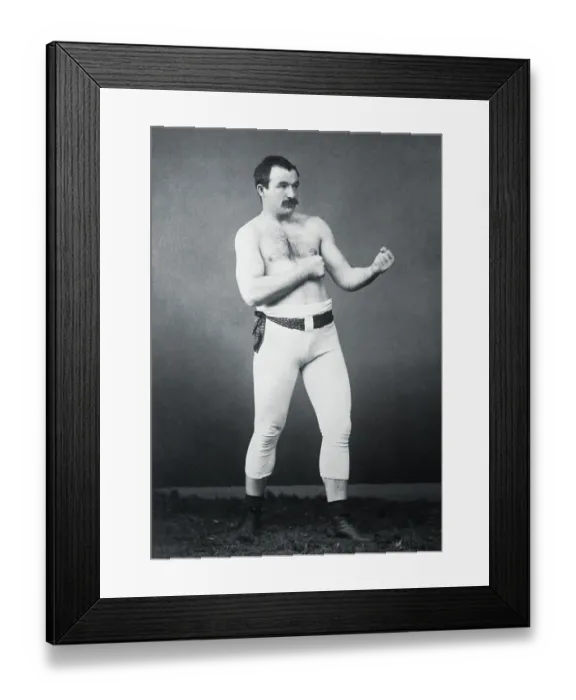 Framed Print : Boxer Jake Kilrain in Boxing Stance Framed Print : Boxer Jake Kilrain in Boxing Stance