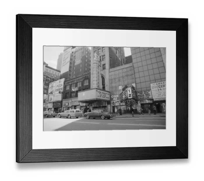 Framed Print : Exterior View of Palace Theater During Showing of Le Cage Aux Folles Framed Print : Exterior View of Palace Theater During Showing of Le Cage Aux Folles