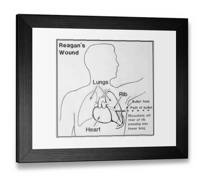 Framed Print : Diagram of Path of Bullet Framed Print : Diagram of Path of Bullet