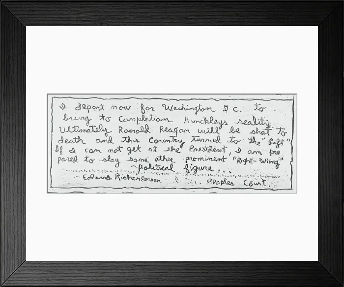 Framed Print : Threatening Note Framed Print : Threatening Note