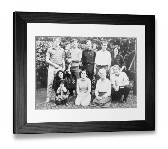 Framed Print : Bush Family Portrait Framed Print : Bush Family Portrait