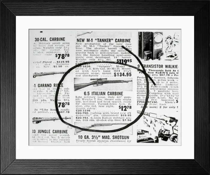 Framed Print : Newspaper ad Showing Rifle for Sale