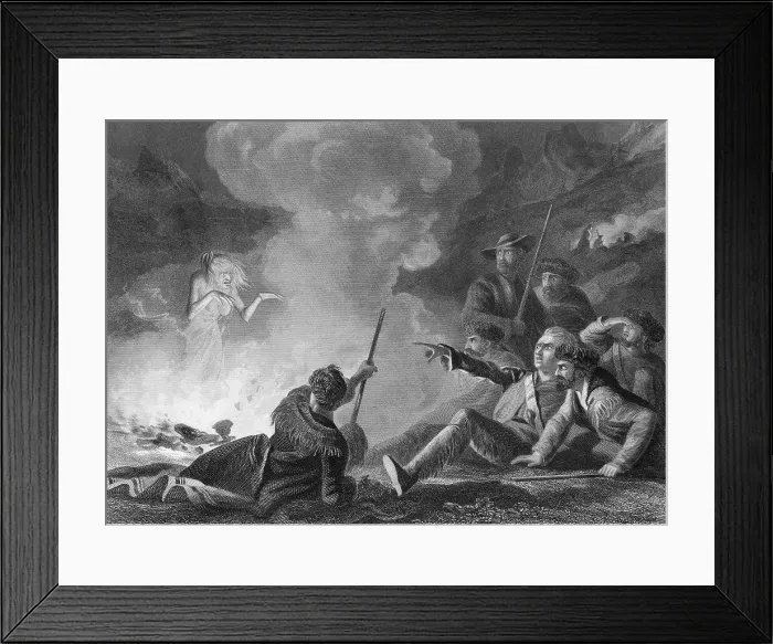 Framed Print : John Charles Fremont and Party Being Surprised Framed Print : John Charles Fremont and Party Being Surprised