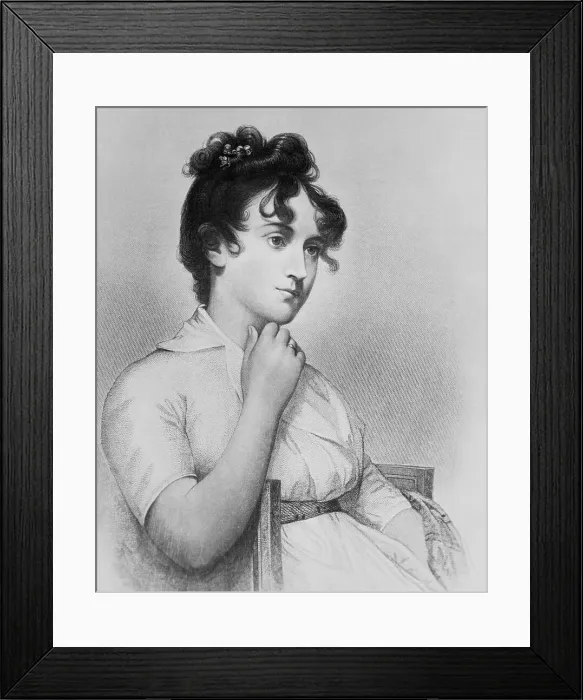 Framed Print : Engraving of Nellie Custis Framed Print : Engraving of Nellie Custis