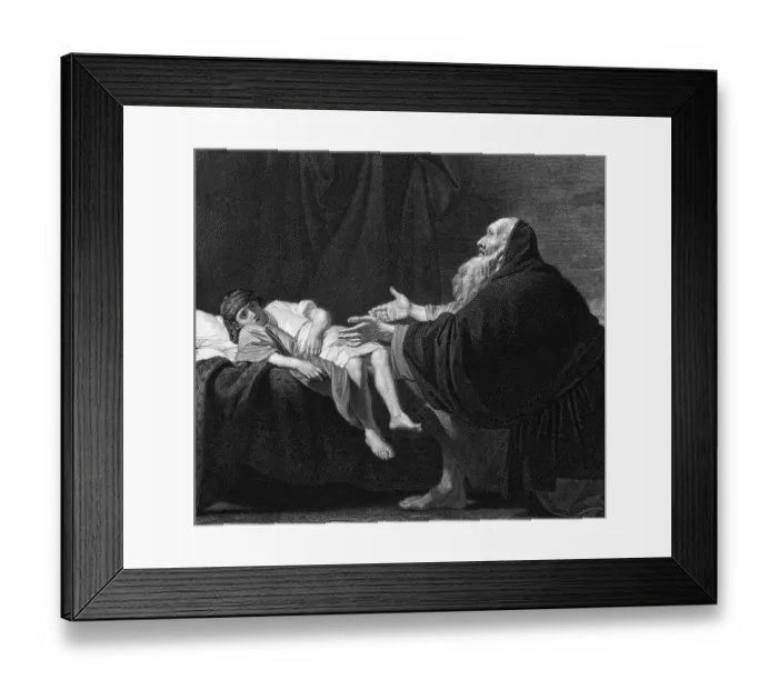 Framed Print : Elijah Raising the Son of the Widow Framed Print : Elijah Raising the Son of the Widow