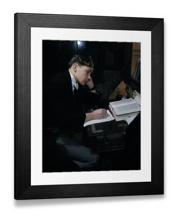 Framed Print : Student Studying Framed Print : Student Studying